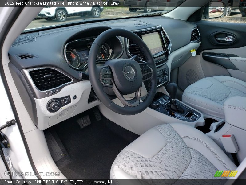Bright White / Black/Ski Grey 2019 Jeep Cherokee Limited 4x4