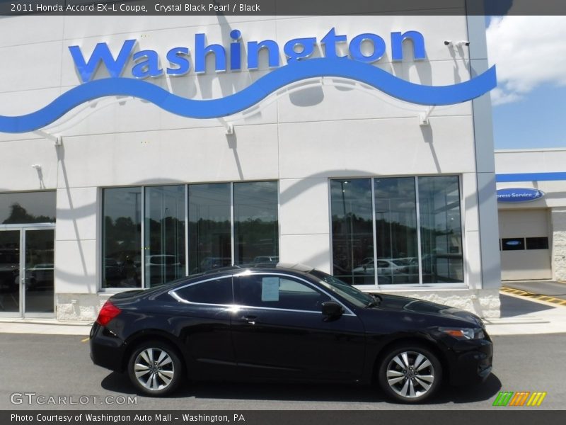 Crystal Black Pearl / Black 2011 Honda Accord EX-L Coupe
