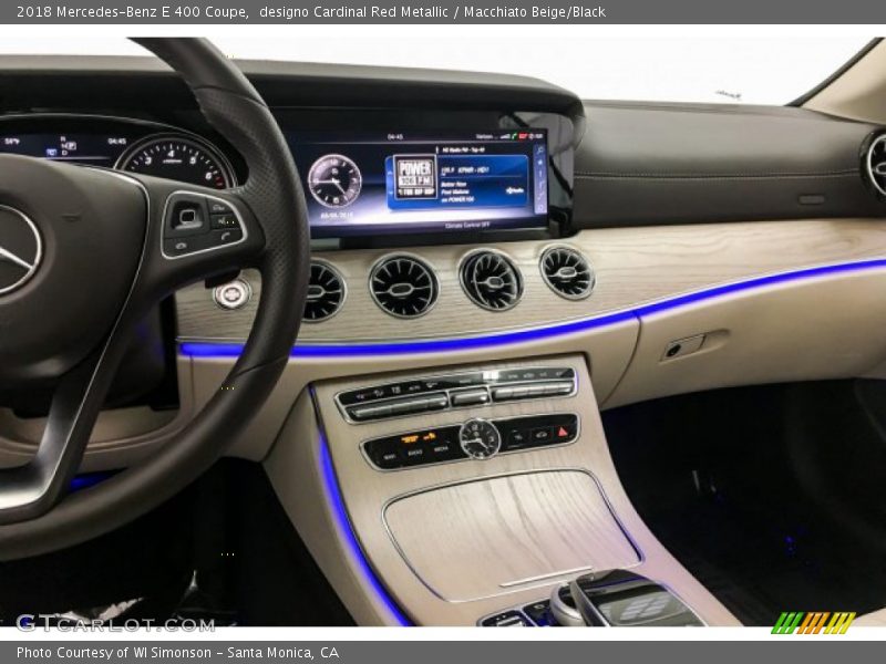designo Cardinal Red Metallic / Macchiato Beige/Black 2018 Mercedes-Benz E 400 Coupe