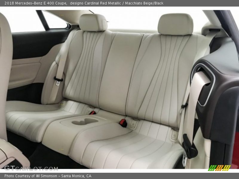 designo Cardinal Red Metallic / Macchiato Beige/Black 2018 Mercedes-Benz E 400 Coupe