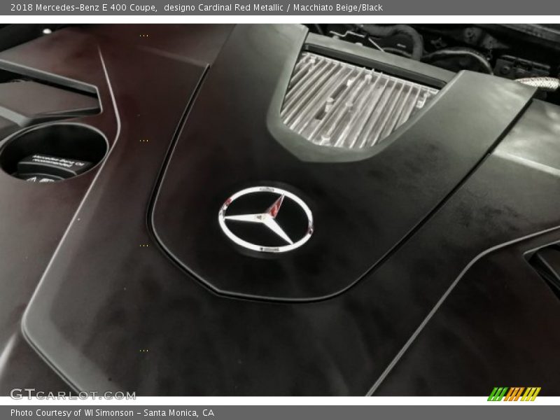 designo Cardinal Red Metallic / Macchiato Beige/Black 2018 Mercedes-Benz E 400 Coupe