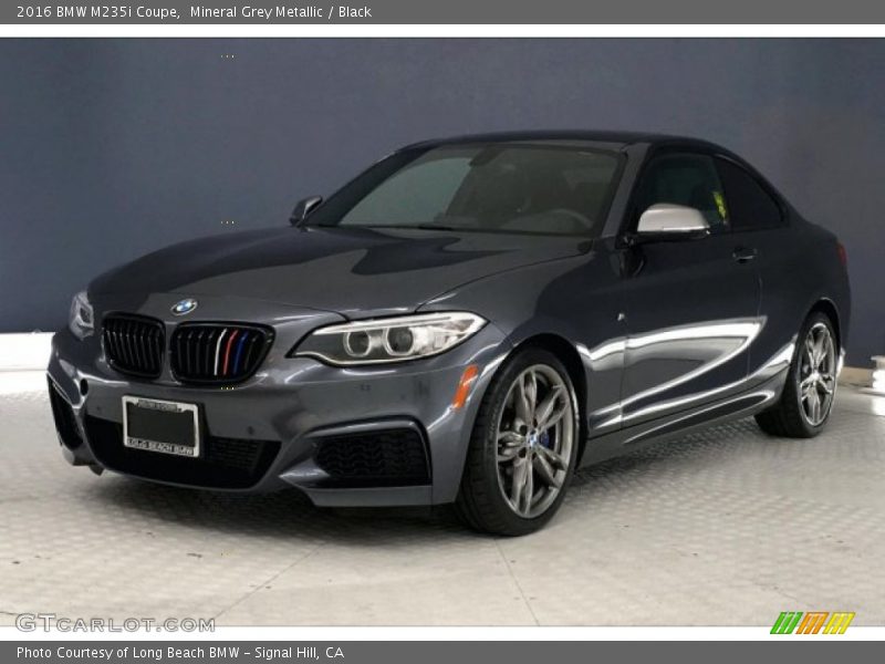 Mineral Grey Metallic / Black 2016 BMW M235i Coupe
