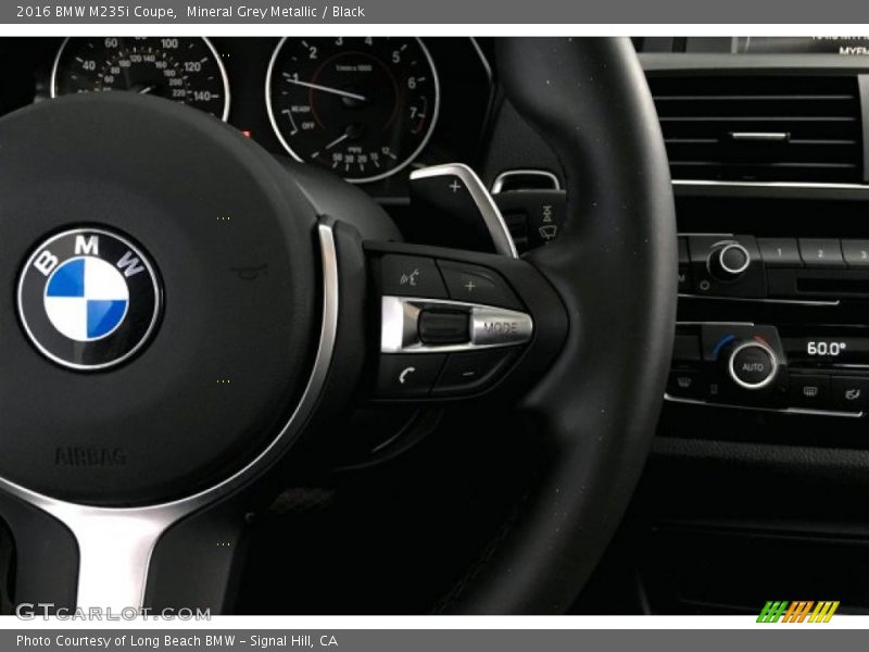 Mineral Grey Metallic / Black 2016 BMW M235i Coupe