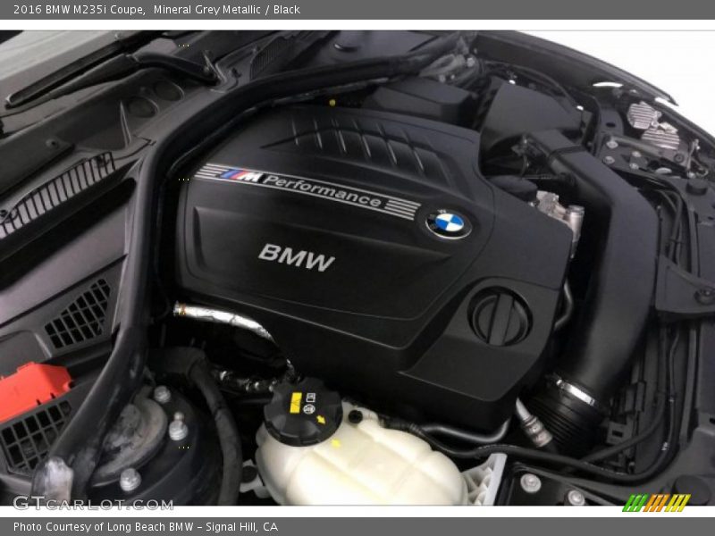 Mineral Grey Metallic / Black 2016 BMW M235i Coupe