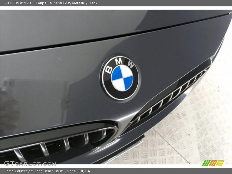 Mineral Grey Metallic / Black 2016 BMW M235i Coupe