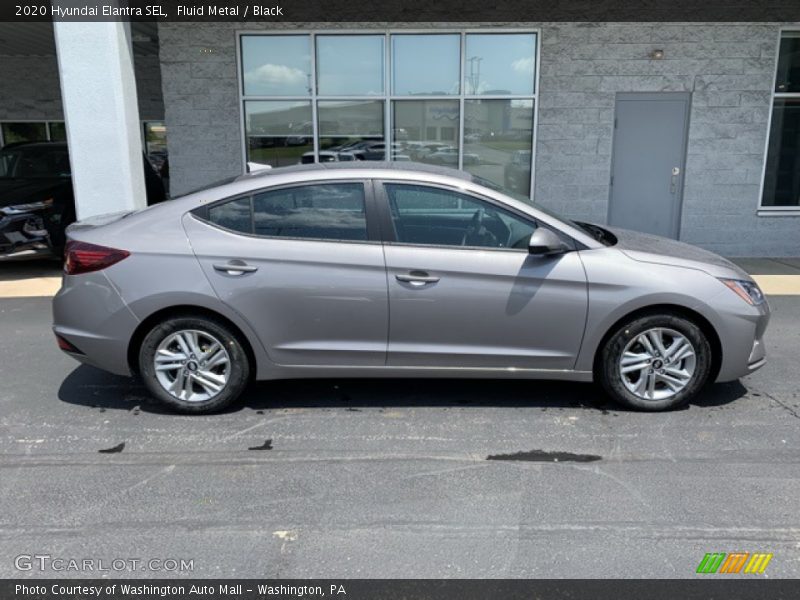Fluid Metal / Black 2020 Hyundai Elantra SEL