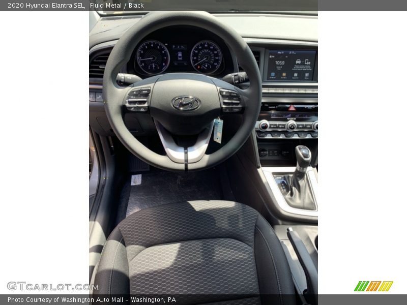 Fluid Metal / Black 2020 Hyundai Elantra SEL