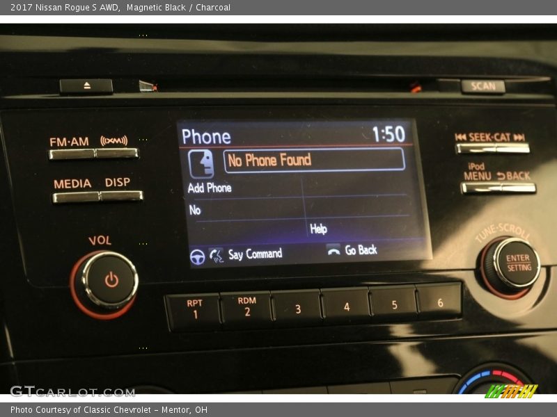 Magnetic Black / Charcoal 2017 Nissan Rogue S AWD