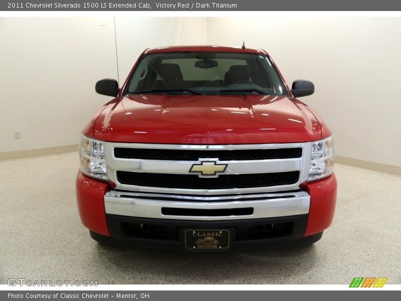 Victory Red / Dark Titanium 2011 Chevrolet Silverado 1500 LS Extended Cab