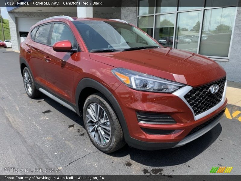 Gemstone Red / Black 2019 Hyundai Tucson SEL AWD