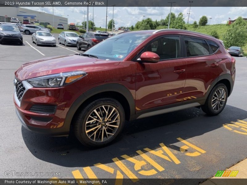 Gemstone Red / Black 2019 Hyundai Tucson SEL AWD