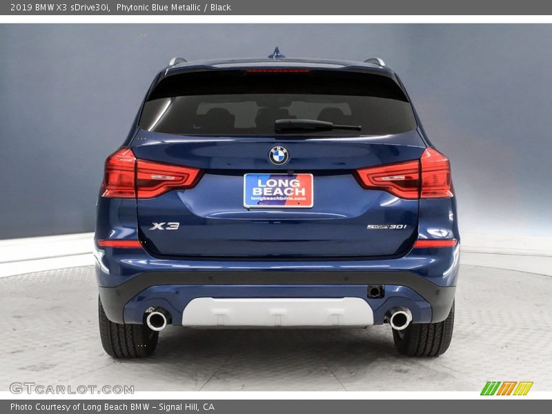 Phytonic Blue Metallic / Black 2019 BMW X3 sDrive30i