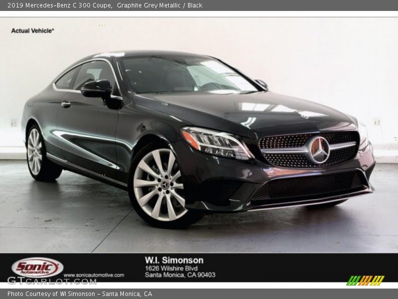Graphite Grey Metallic / Black 2019 Mercedes-Benz C 300 Coupe
