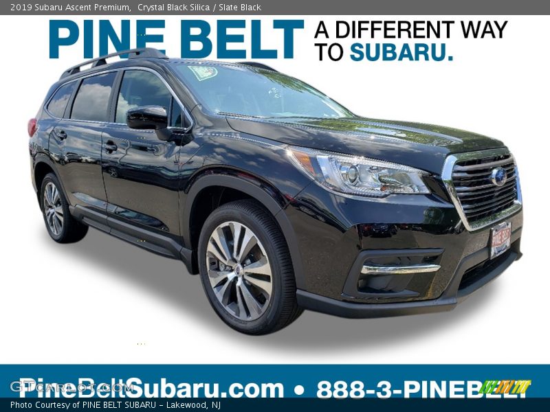 Crystal Black Silica / Slate Black 2019 Subaru Ascent Premium