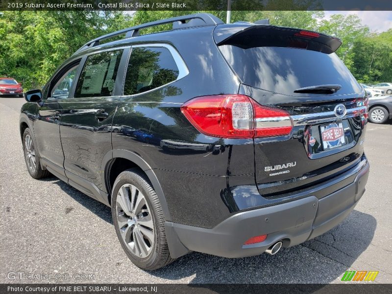Crystal Black Silica / Slate Black 2019 Subaru Ascent Premium