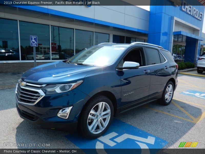 Pacific Blue Metallic / Jet Black 2019 Chevrolet Equinox Premier