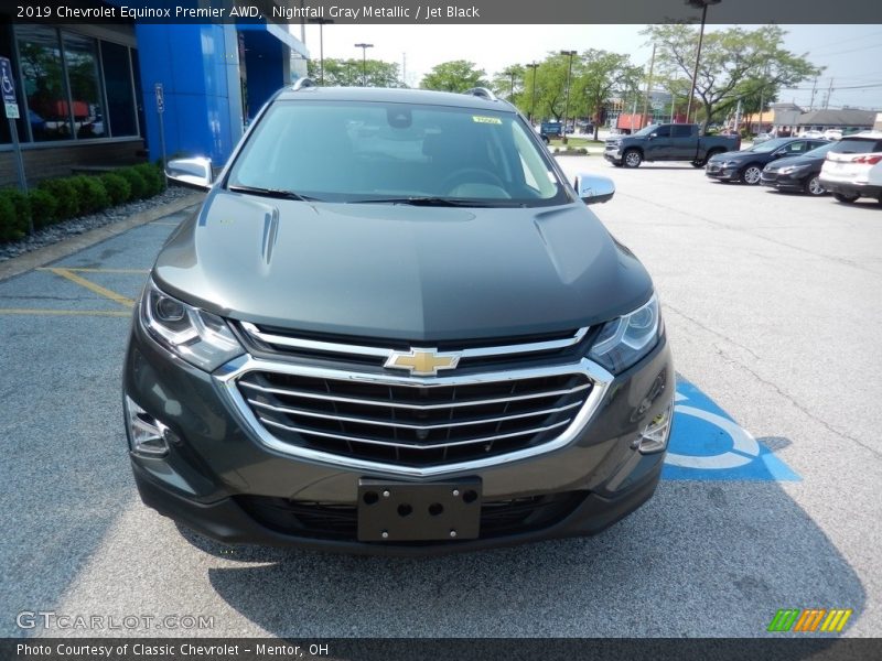 Nightfall Gray Metallic / Jet Black 2019 Chevrolet Equinox Premier AWD