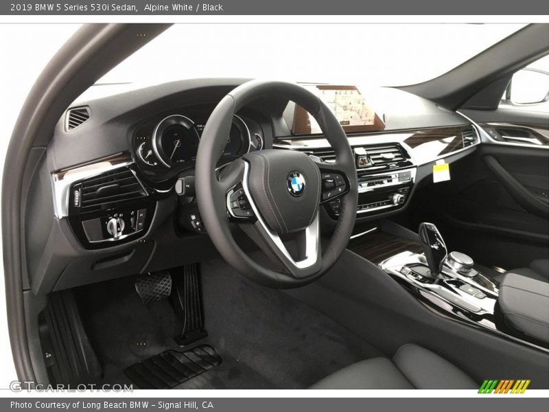 Alpine White / Black 2019 BMW 5 Series 530i Sedan