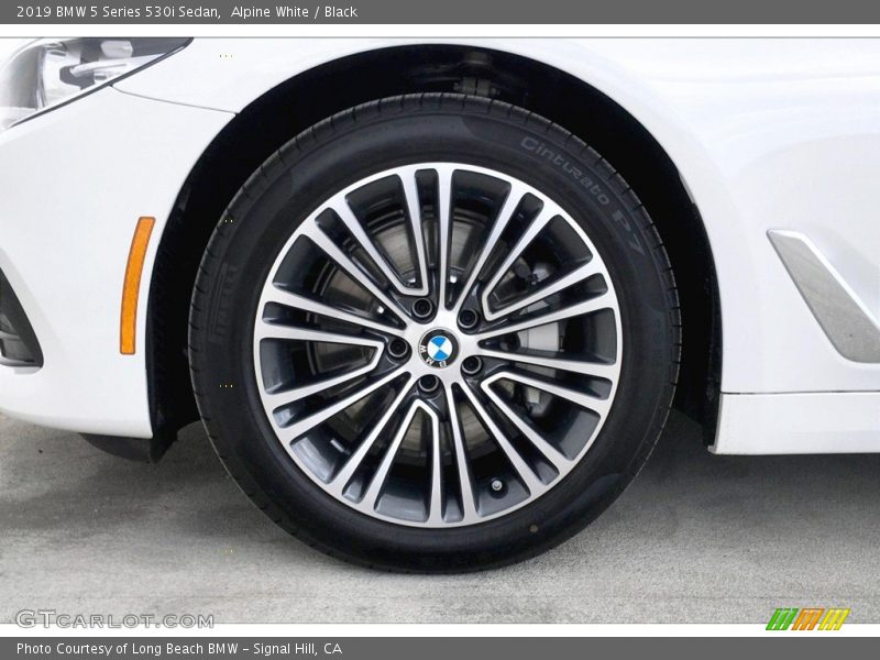 Alpine White / Black 2019 BMW 5 Series 530i Sedan