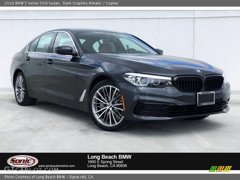 Dark Graphite Metallic / Cognac 2019 BMW 5 Series 530i Sedan