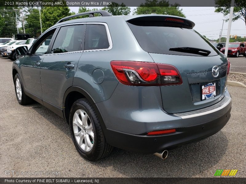 Dolphin Gray Mica / Black 2013 Mazda CX-9 Touring AWD