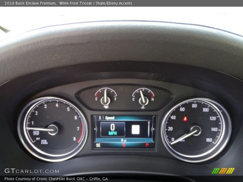 White Frost Tricoat / Shale/Ebony Accents 2019 Buick Enclave Premium