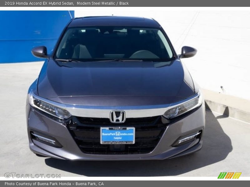 Modern Steel Metallic / Black 2019 Honda Accord EX Hybrid Sedan