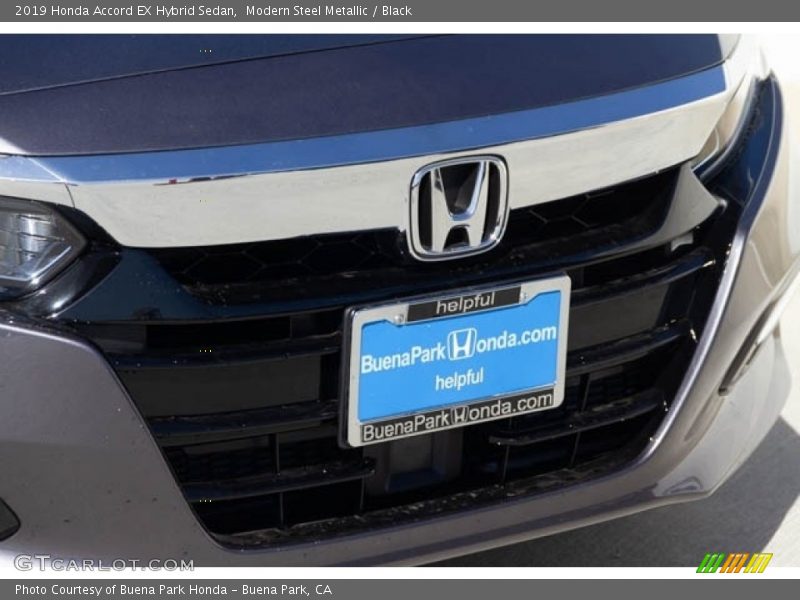 Modern Steel Metallic / Black 2019 Honda Accord EX Hybrid Sedan