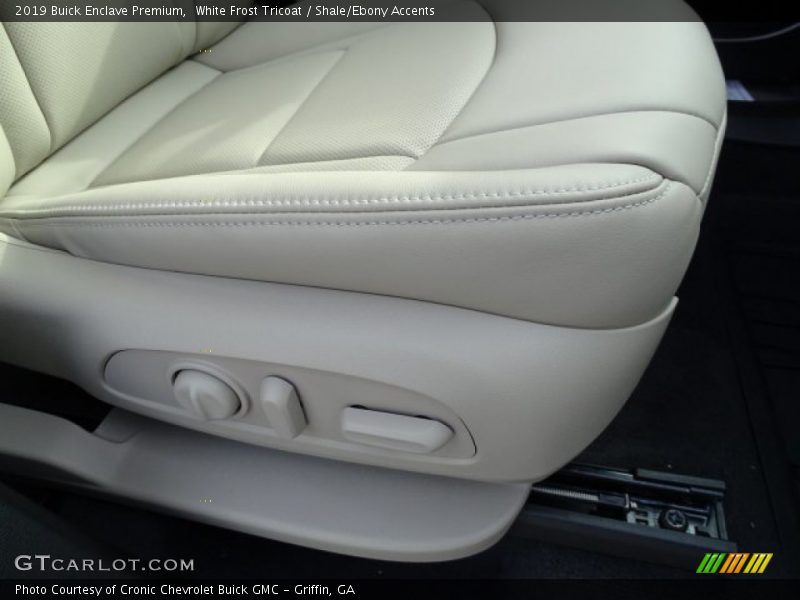 White Frost Tricoat / Shale/Ebony Accents 2019 Buick Enclave Premium