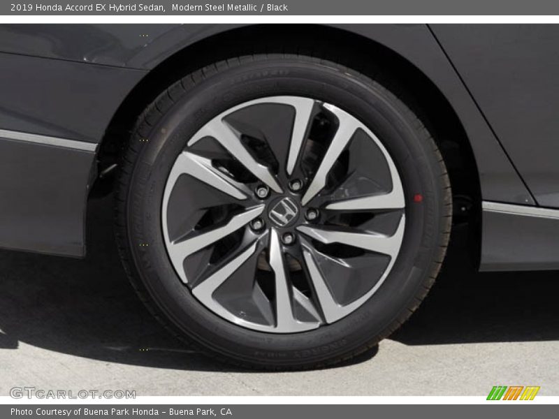 Modern Steel Metallic / Black 2019 Honda Accord EX Hybrid Sedan