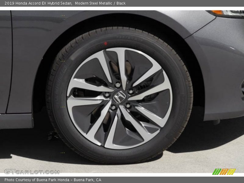 Modern Steel Metallic / Black 2019 Honda Accord EX Hybrid Sedan