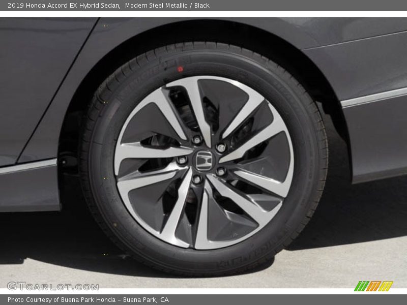Modern Steel Metallic / Black 2019 Honda Accord EX Hybrid Sedan