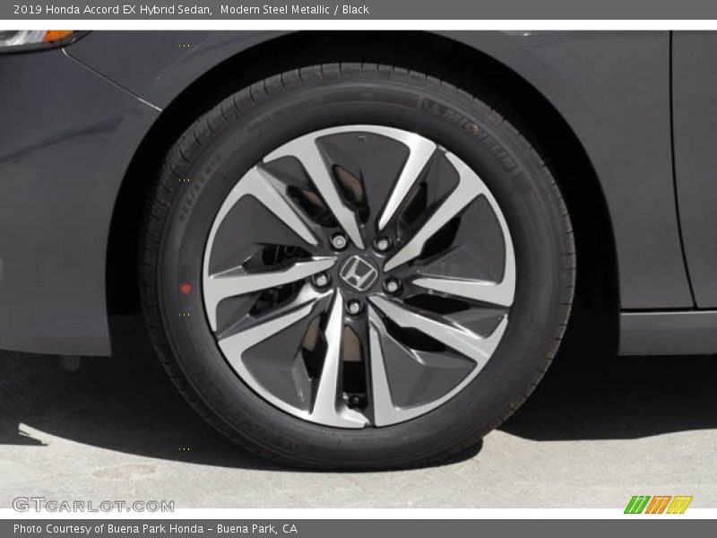 Modern Steel Metallic / Black 2019 Honda Accord EX Hybrid Sedan