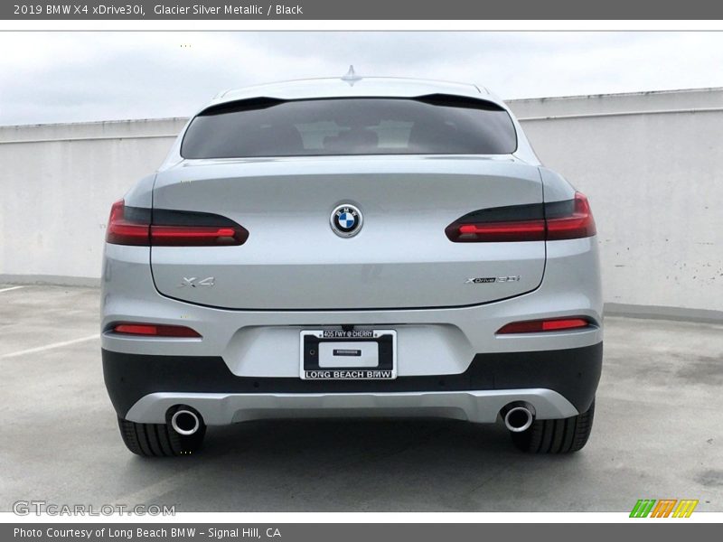 Glacier Silver Metallic / Black 2019 BMW X4 xDrive30i