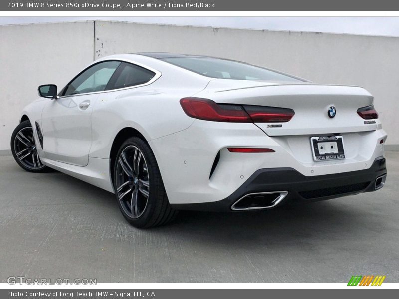 Alpine White / Fiona Red/Black 2019 BMW 8 Series 850i xDrive Coupe