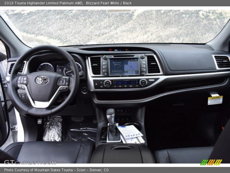 Blizzard Pearl White / Black 2019 Toyota Highlander Limited Platinum AWD