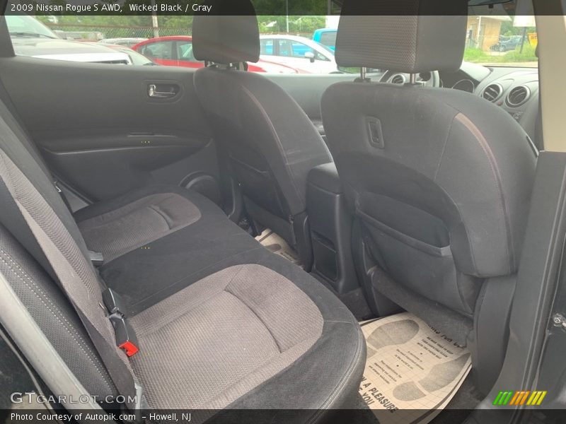 Wicked Black / Gray 2009 Nissan Rogue S AWD