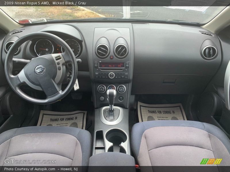 Wicked Black / Gray 2009 Nissan Rogue S AWD