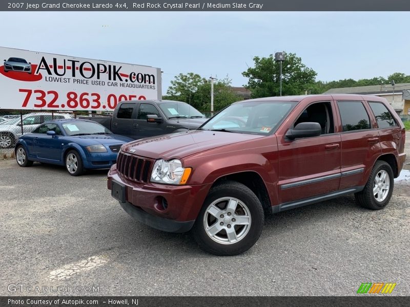 Red Rock Crystal Pearl / Medium Slate Gray 2007 Jeep Grand Cherokee Laredo 4x4