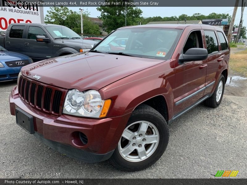 Red Rock Crystal Pearl / Medium Slate Gray 2007 Jeep Grand Cherokee Laredo 4x4