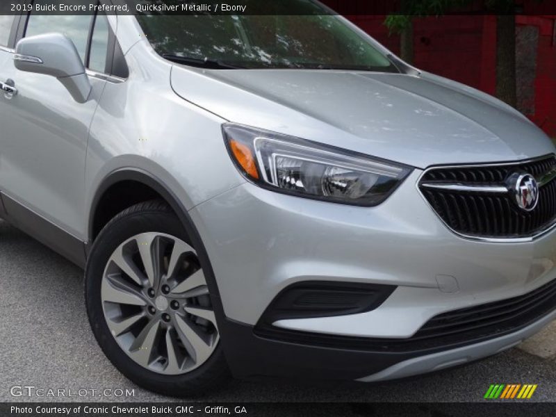 Quicksilver Metallic / Ebony 2019 Buick Encore Preferred