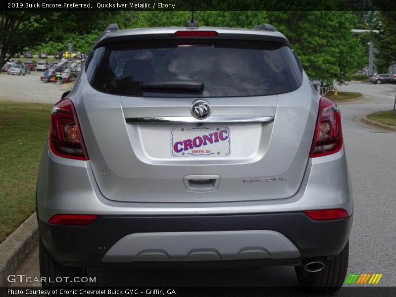 Quicksilver Metallic / Ebony 2019 Buick Encore Preferred