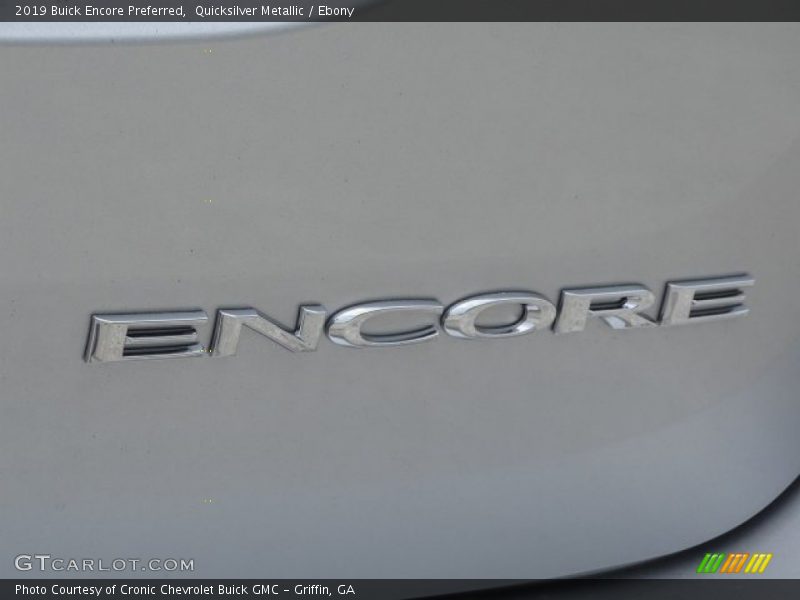 Quicksilver Metallic / Ebony 2019 Buick Encore Preferred