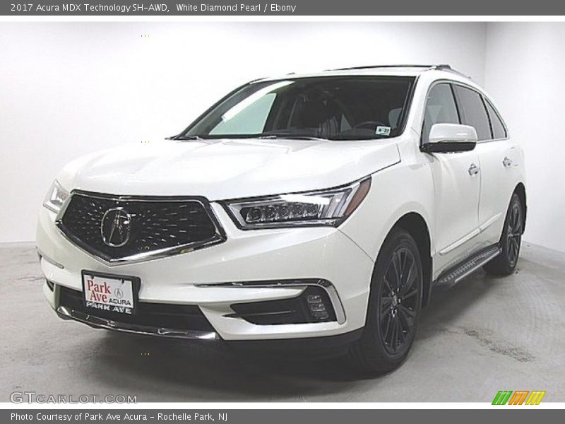 White Diamond Pearl / Ebony 2017 Acura MDX Technology SH-AWD