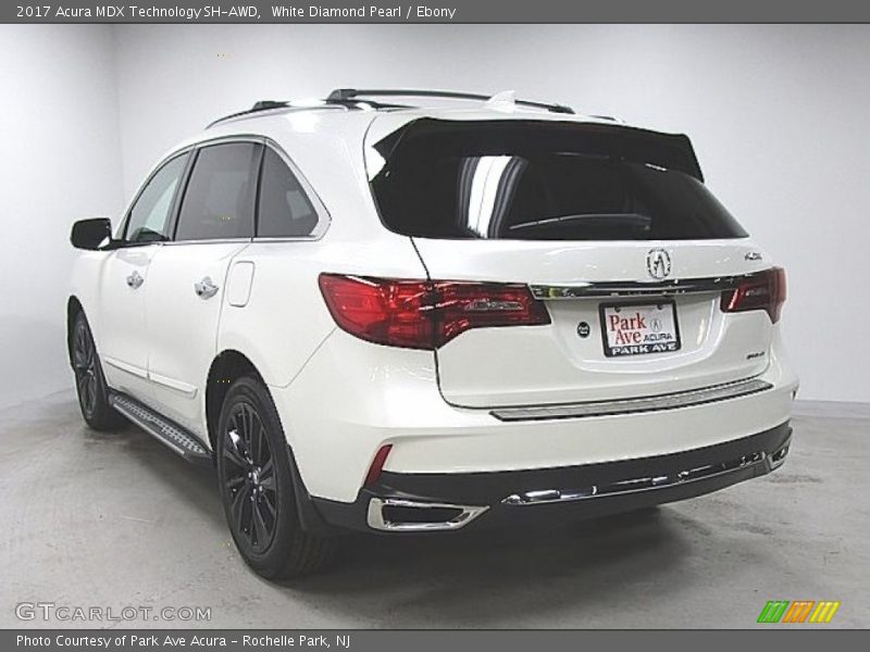 White Diamond Pearl / Ebony 2017 Acura MDX Technology SH-AWD