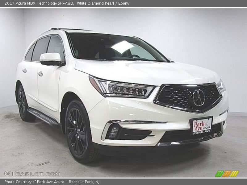 White Diamond Pearl / Ebony 2017 Acura MDX Technology SH-AWD