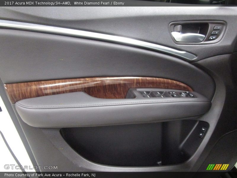 White Diamond Pearl / Ebony 2017 Acura MDX Technology SH-AWD