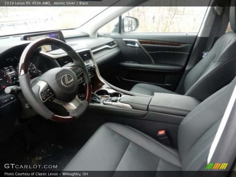 Atomic Silver / Black 2019 Lexus RX 450h AWD