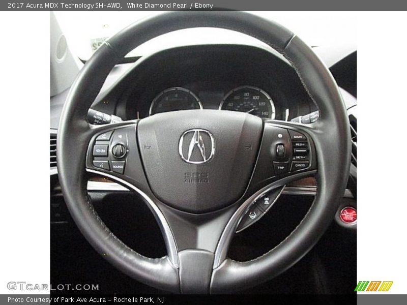 White Diamond Pearl / Ebony 2017 Acura MDX Technology SH-AWD