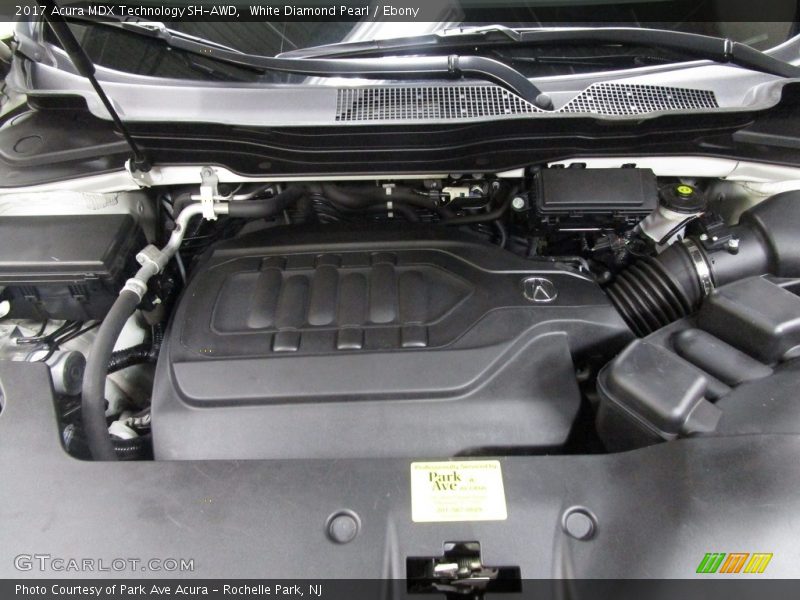 White Diamond Pearl / Ebony 2017 Acura MDX Technology SH-AWD